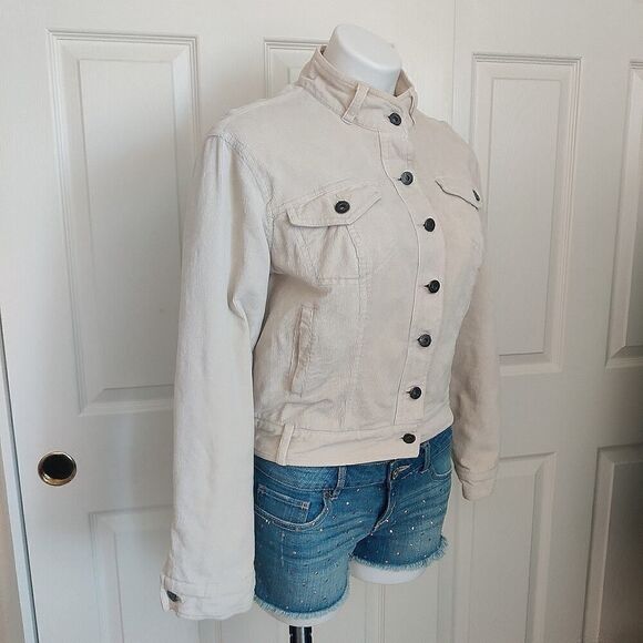 Vintage Y2K Baby Phat corduroy snap button jacket sz S - Picture 3 of 11